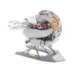 Mechanical Nautilus 3D Metal Model Building Kits with LED Light for Home Decor - stirlingkit