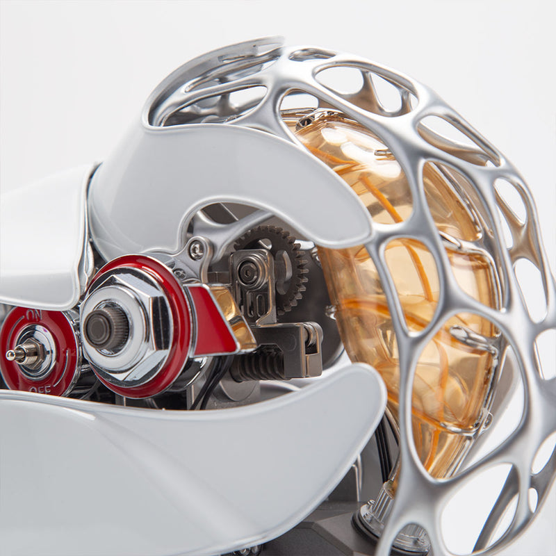 Mechanical Nautilus 3D Metal Model Building Kits with LED Light for Home Decor - stirlingkit