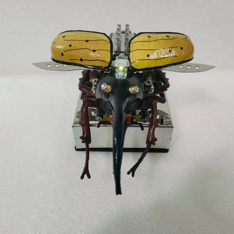 Mechanical Rhino Beetle Metal V8 Engine Model That Runs - stirlingkit
