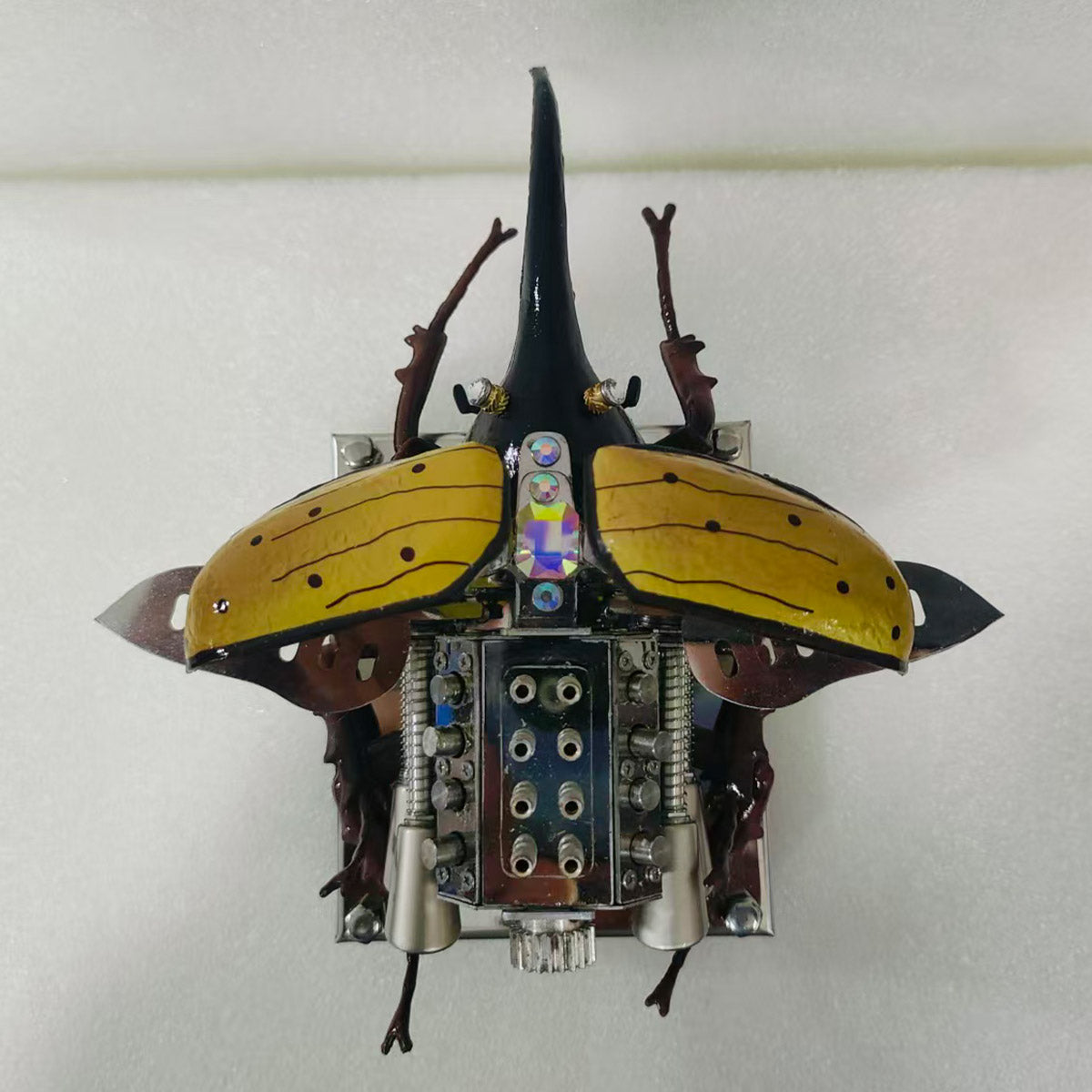 Mechanical Rhino Beetle Metal V8 Engine Model That Runs - stirlingkit