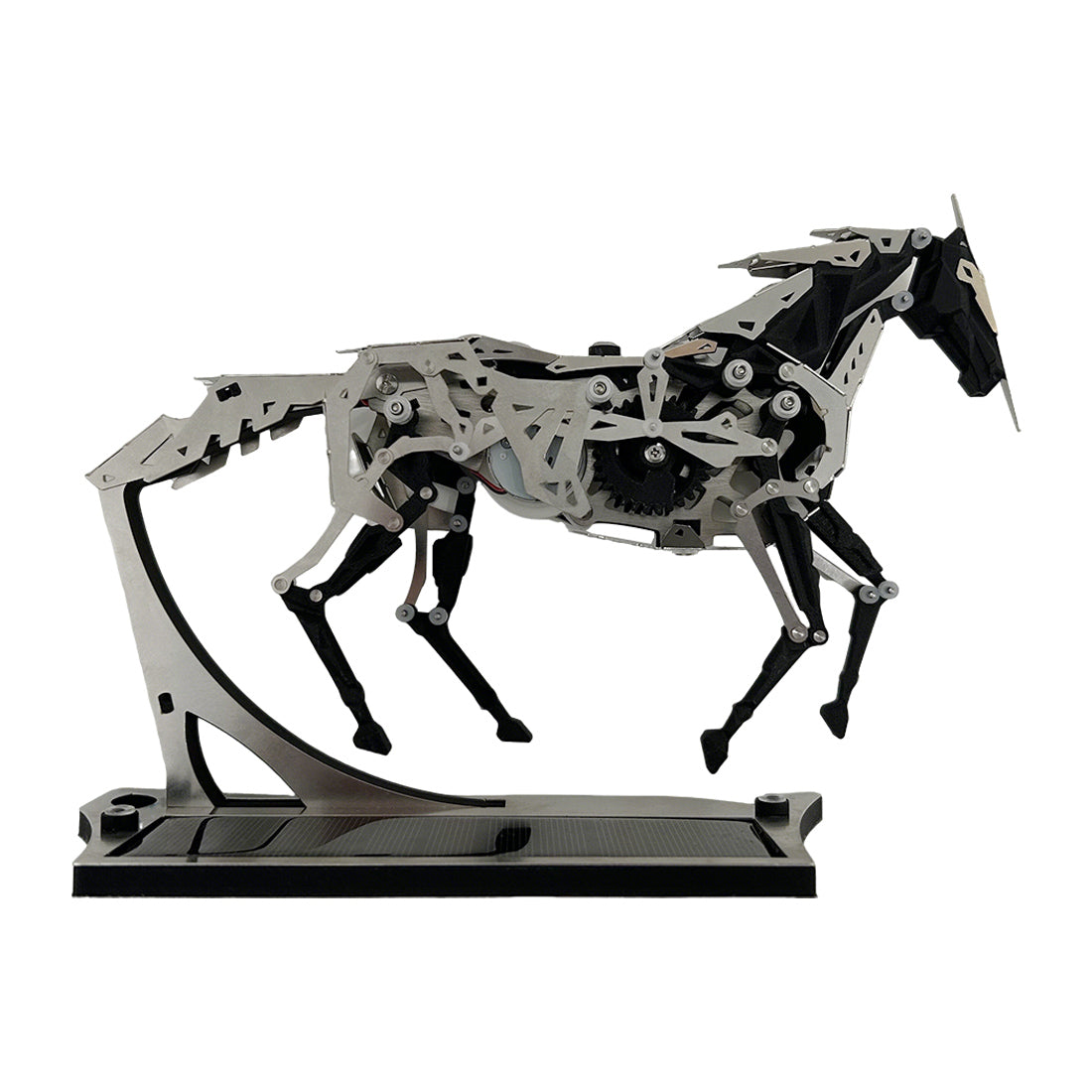 Mechanical Running Horse Metal Model Kits 165PCS Car Dashboard Ornament - stirlingkit