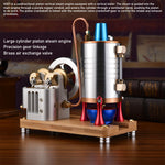 Metal Twin-Cylinder Steam Engine Model with Dynamic Balanced Crankshaft RTR - stirlingkit