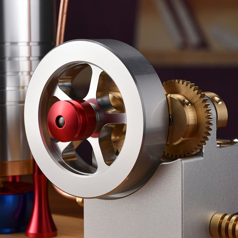 Metal Build Steam Engine Metal Twin-Cylinder Steam Engine Model with Dynamic Balanced Crankshaft ...