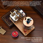 Metal Twin-Cylinder Steam Engine Model with Dynamic Balanced Crankshaft RTR - stirlingkit