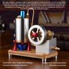 Metal Twin-Cylinder Steam Engine Model with Dynamic Balanced Crankshaft RTR - stirlingkit