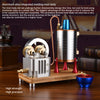Metal Twin-Cylinder Steam Engine Model with Dynamic Balanced Crankshaft RTR - stirlingkit