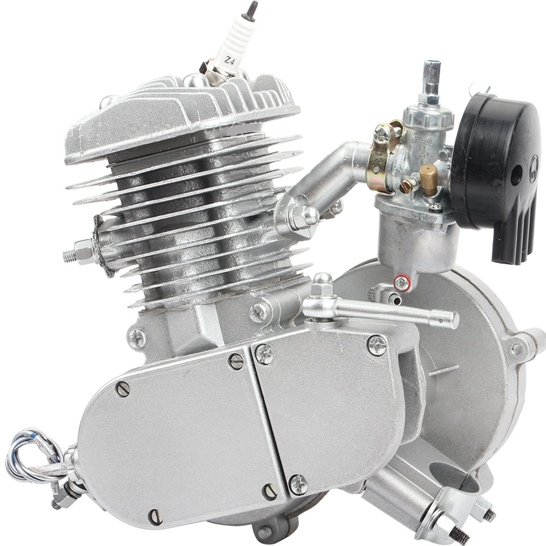 Upgrade 80cc Engine Mini Beach Motorcycle Engine 80CC 2-Stroke CNC Single-Cylinder Pull ...