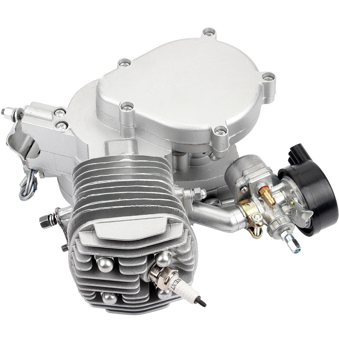 Upgrade 80cc Engine Mini Beach Motorcycle Engine 80CC 2-Stroke CNC Single-Cylinder Pull ...
