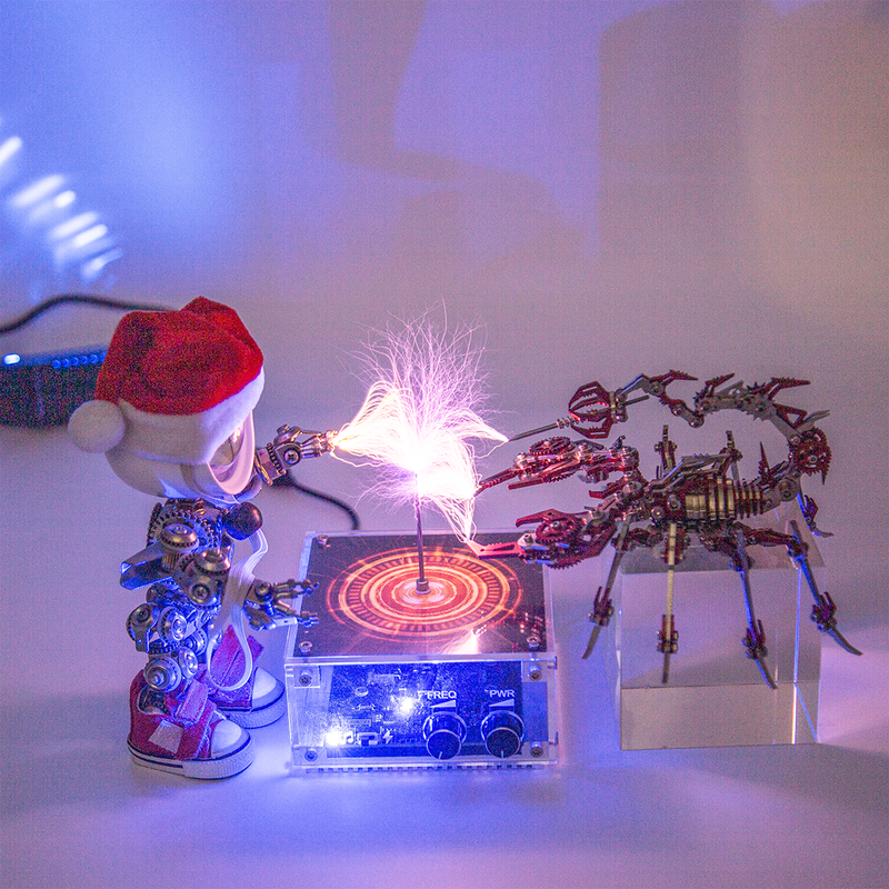 Mini Bluetooth Musical Tesla Coil Christmas Santa Claus Magic - stirlingkit