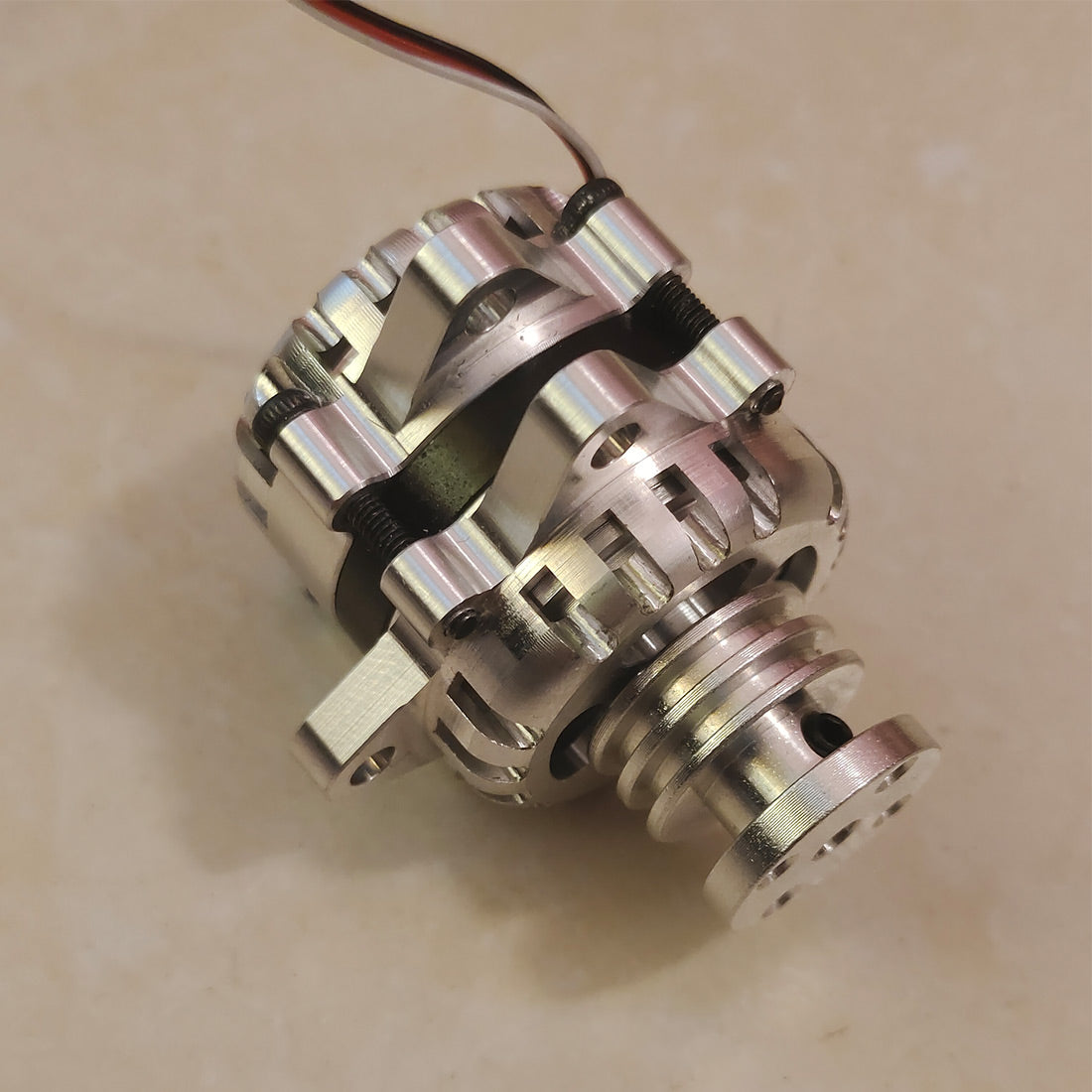 Mini DC Generator with Rectifier Fixed Bracket for CISON Inline Four Engine DIY Modification Upgrade - stirlingkit