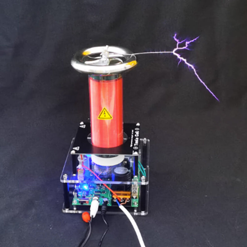 Mini Music Tesla Coil with Arc Experimental Science Toy 60Hz - stirlingkit