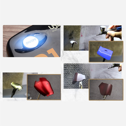 Mini Spray Pump Tool Art Coloring Air Pump Set for Model Engine - stirlingkit