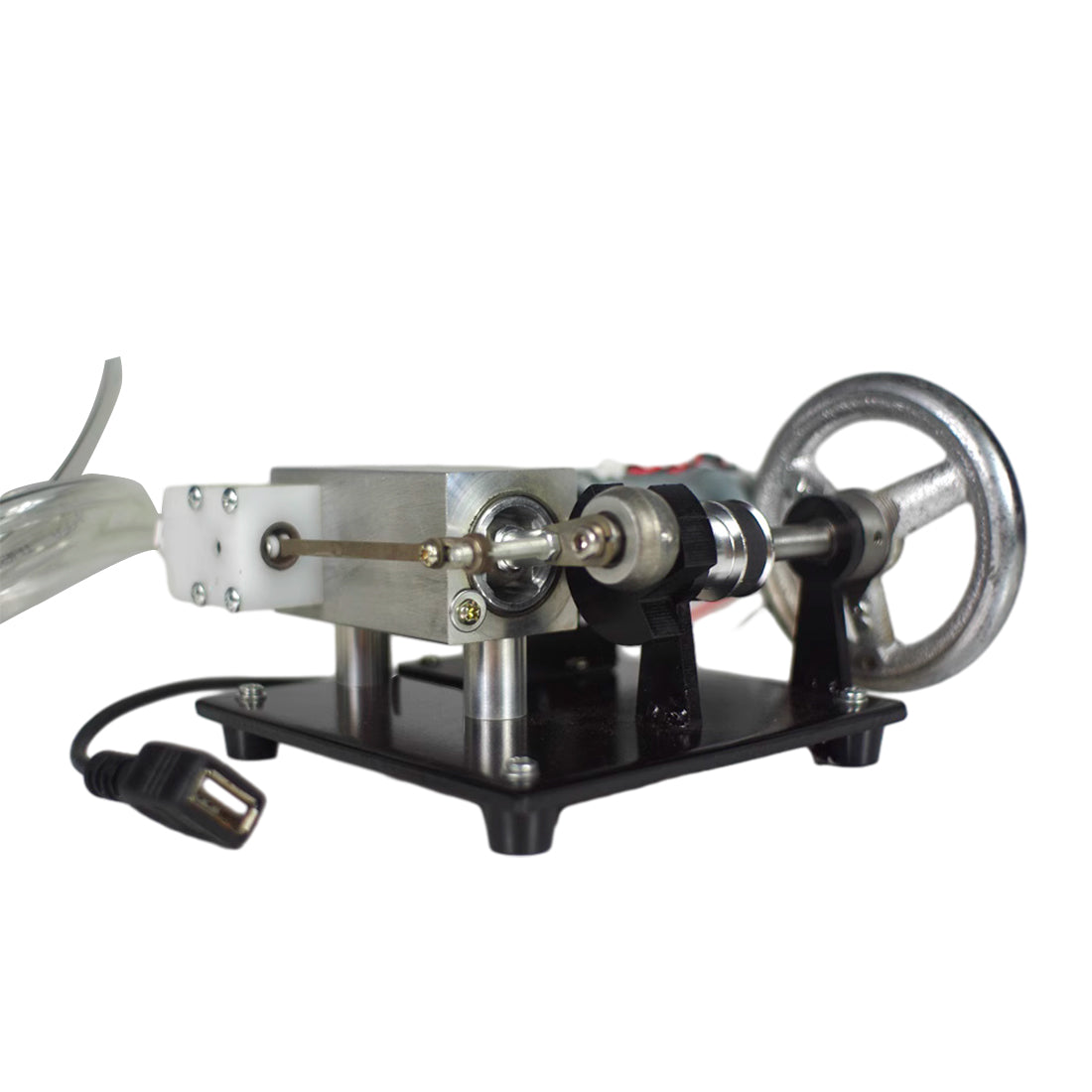 Mini Generator Kit Miniature Horizontal Single Cylinder Steam Engine Generator Model Kits ...