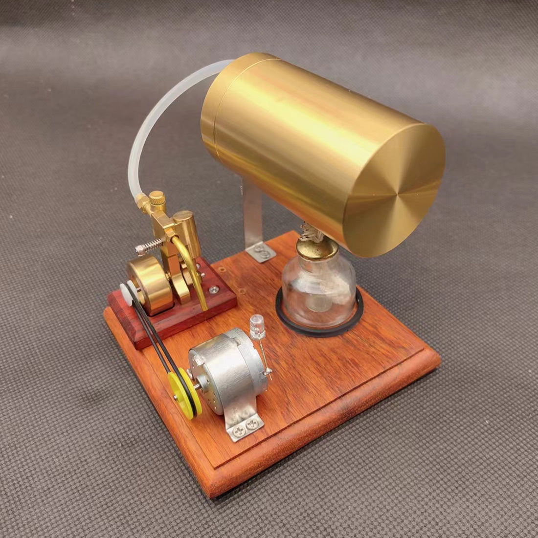 Miniature WigWag Oscillating Steam Engine Generator Model Set - stirlingkit
