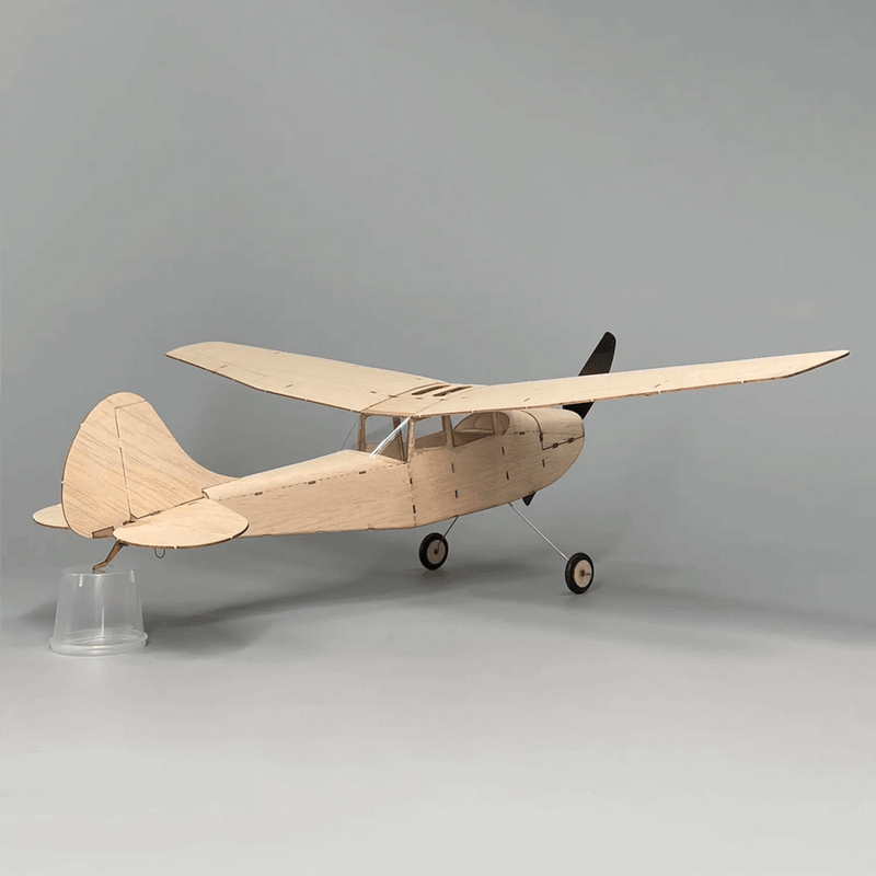 MinimumRC L-19 Cessna RC Mini Fixed-Wing Aircraft Model 3CH Balsa Wood Monoplane  Toy - stirlingkit