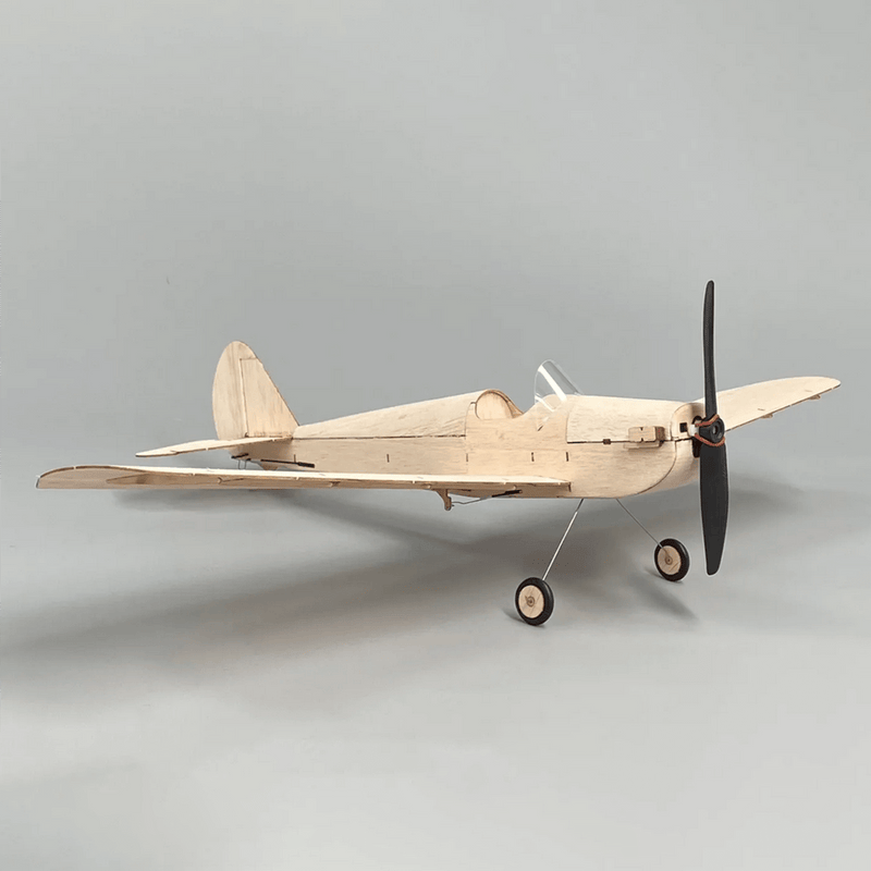 MinimumRC RC 4CH Balsa Wood Monoplane Mini Fixed-Wing Aircraft Model - Spacewalker - stirlingkit