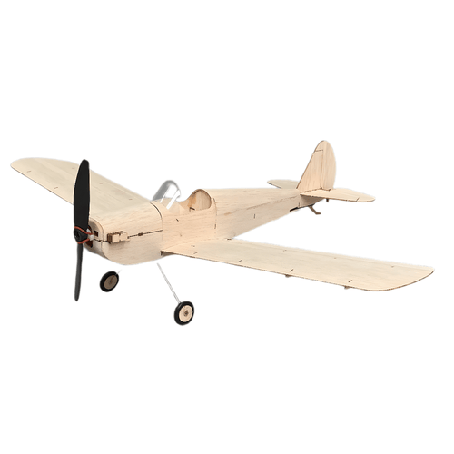 MinimumRC RC 4CH Balsa Wood Monoplane Mini Fixed-Wing Aircraft Model - Spacewalker - stirlingkit
