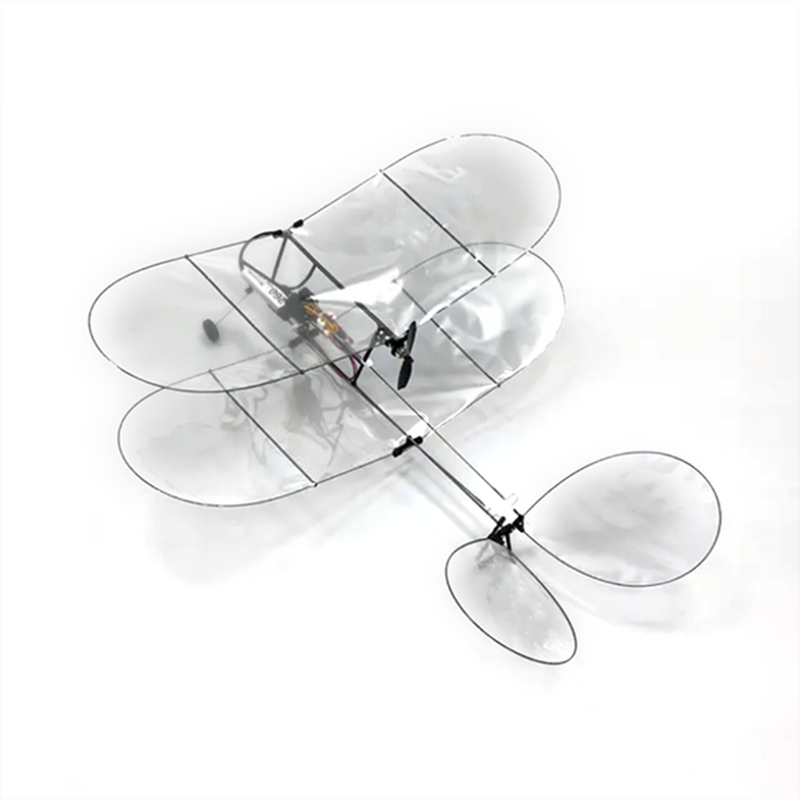 MinimumRC Shrimp V2 Mini Fixed-Wing Aircraft RC 3CH Ultralight Biplane Model Toy - stirlingkit