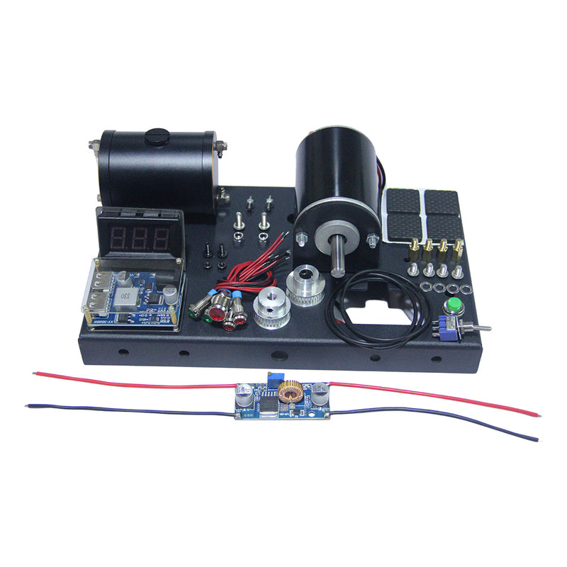 thumbnail image 2 of Mini Retro 12V DC Generator With Digital Voltage Display For Twin-Cylinder SEMTO ST-NF2 Nitro Engines - Belt Connection Version 2 of 14