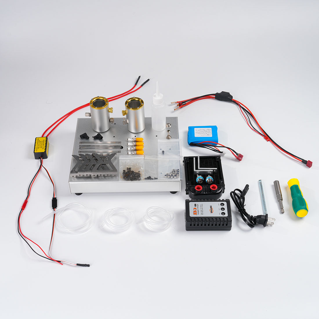 Modified One-Key-Start Starter Ignition Full Set with Base for TOYAN FS-L400BGC Engine Models - stirlingkit