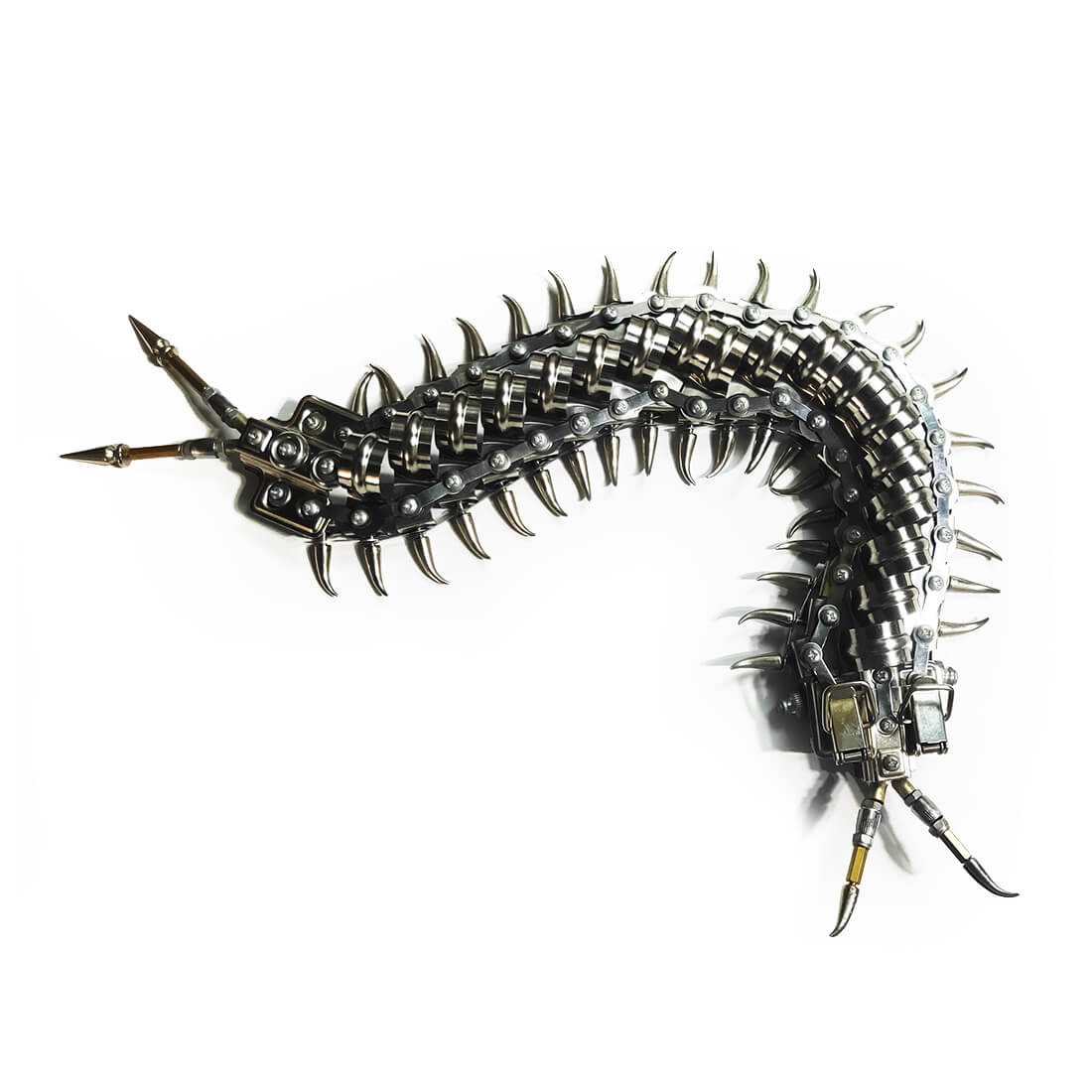 Movable Centipede 3D DIY Metal Assembly Model Building Kits - stirlingkit