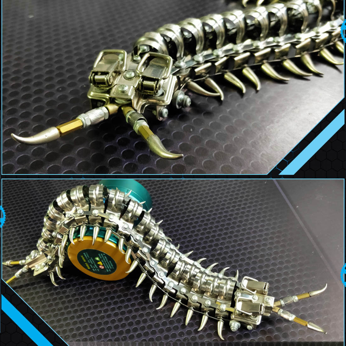 Movable Centipede 3D DIY Metal Assembly Model Building Kits - stirlingkit