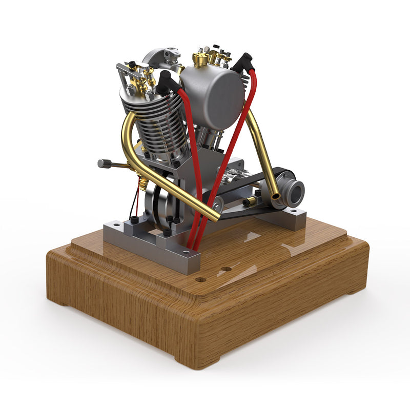 MUSA Hoglet Mini V-twin Engine  V2 Gasoline 4-Stroke Engine Motorcycle With Kickstarter - stirlingkit