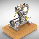 MUSA Hoglet Mini V-twin Engine  V2 Gasoline 4-Stroke Engine Motorcycle With Kickstarter - stirlingkit