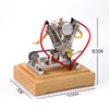 MUSA Hoglet Mini V-twin Engine  V2 Gasoline 4-Stroke Engine Motorcycle With Kickstarter - stirlingkit