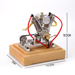 MUSA Hoglet Mini V-twin Engine  V2 Gasoline 4-Stroke Engine Motorcycle With Kickstarter - stirlingkit