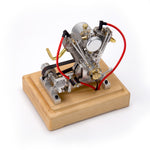 MUSA Hoglet Mini V-twin Engine  V2 Gasoline 4-Stroke Engine Motorcycle With Kickstarter - stirlingkit