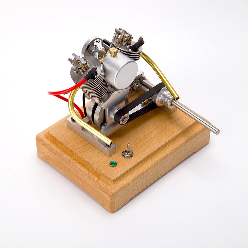 MUSA Hoglet Mini V-twin Engine  V2 Gasoline 4-Stroke Engine Motorcycle With Kickstarter - stirlingkit