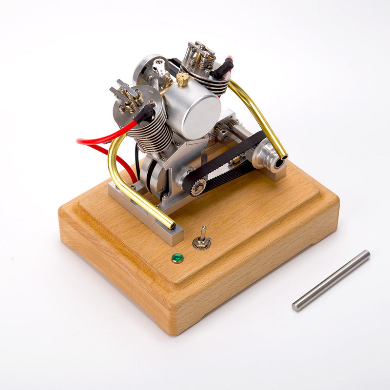 MUSA Hoglet Mini V-twin Engine  V2 Gasoline 4-Stroke Engine Motorcycle With Kickstarter - stirlingkit