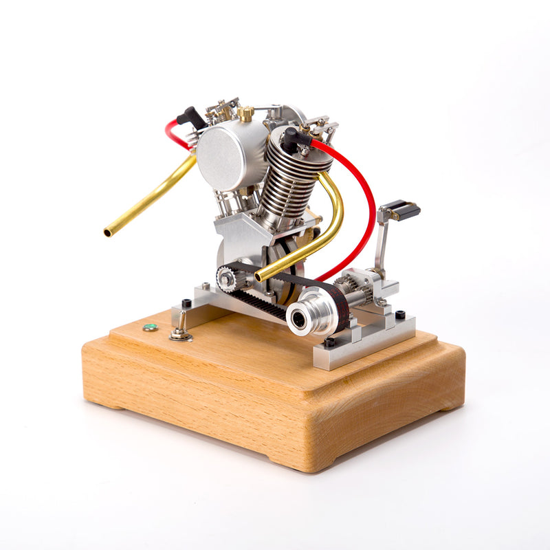 MUSA Hoglet Mini V-twin Engine  V2 Gasoline 4-Stroke Engine Motorcycle With Kickstarter - stirlingkit