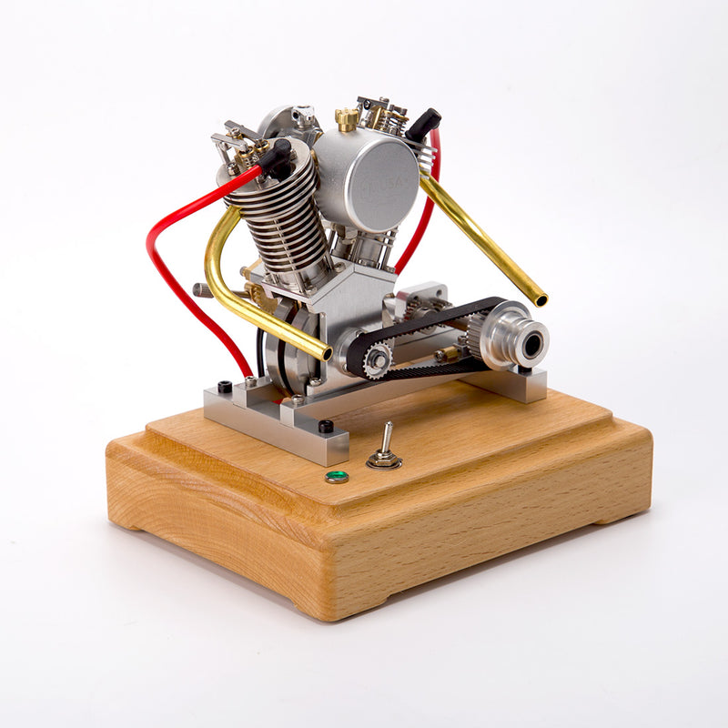 MUSA Hoglet Mini V-twin Engine  V2 Gasoline 4-Stroke Engine Motorcycle With Kickstarter - stirlingkit