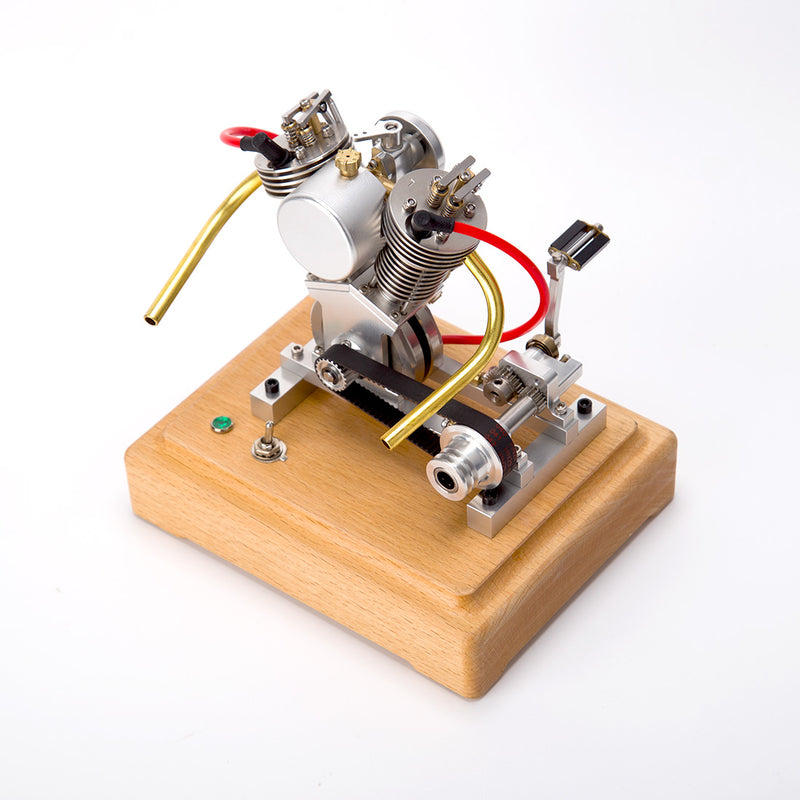 MUSA Hoglet Mini V-twin Engine  V2 Gasoline 4-Stroke Engine Motorcycle With Kickstarter - stirlingkit