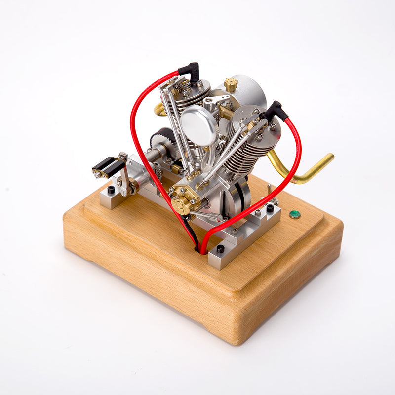 MUSA Hoglet Mini V-twin Engine  V2 Gasoline 4-Stroke Engine Motorcycle With Kickstarter - stirlingkit
