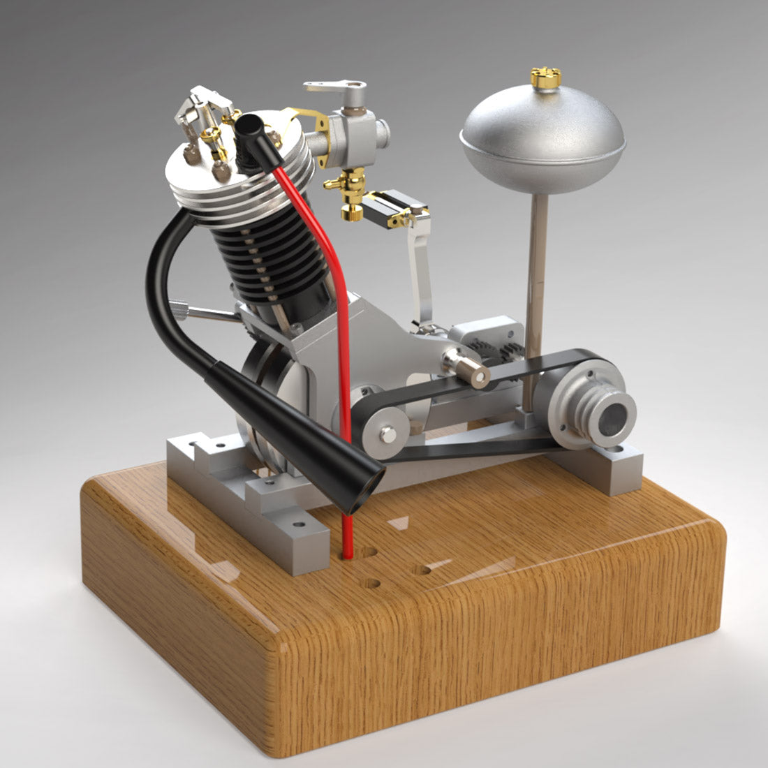 MUSA Hoglet V1 Single-Cylinder 4-Stroke Kickstart Mini Gas Motorcycle Engine Model RTR Version Biker Gift - stirlingkit