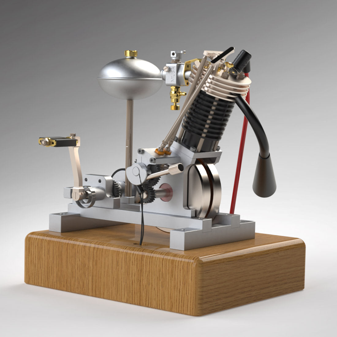 Motorcycle Engine Model MUSA Hoglet V1 Single-Cylinder 4-Stroke Kickstart Mini Gas Motorcycle ...