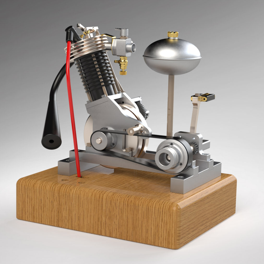 MUSA Hoglet V1 Single-Cylinder 4-Stroke Kickstart Mini Gas Motorcycle Engine Model RTR Version Biker Gift - stirlingkit