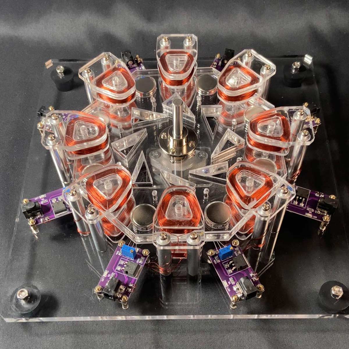 8-stage Coil Star Disk Motor 5000-10000rpm Electric Machine Physical  Experiment Model - Stirlingkit