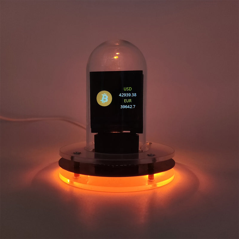 Nixie Tube Clock with Weather Forecast & Bitcoin Price Display Function - stirlingkit