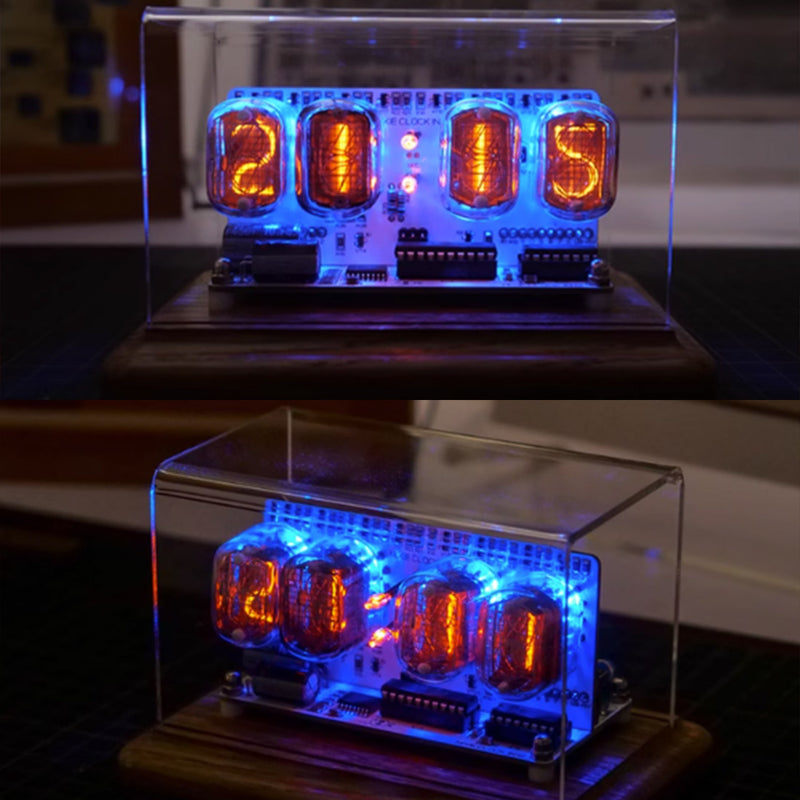 Nostalgic Nixie Tube Clock IN-12 Retro Electronic Clock - stirlingkit