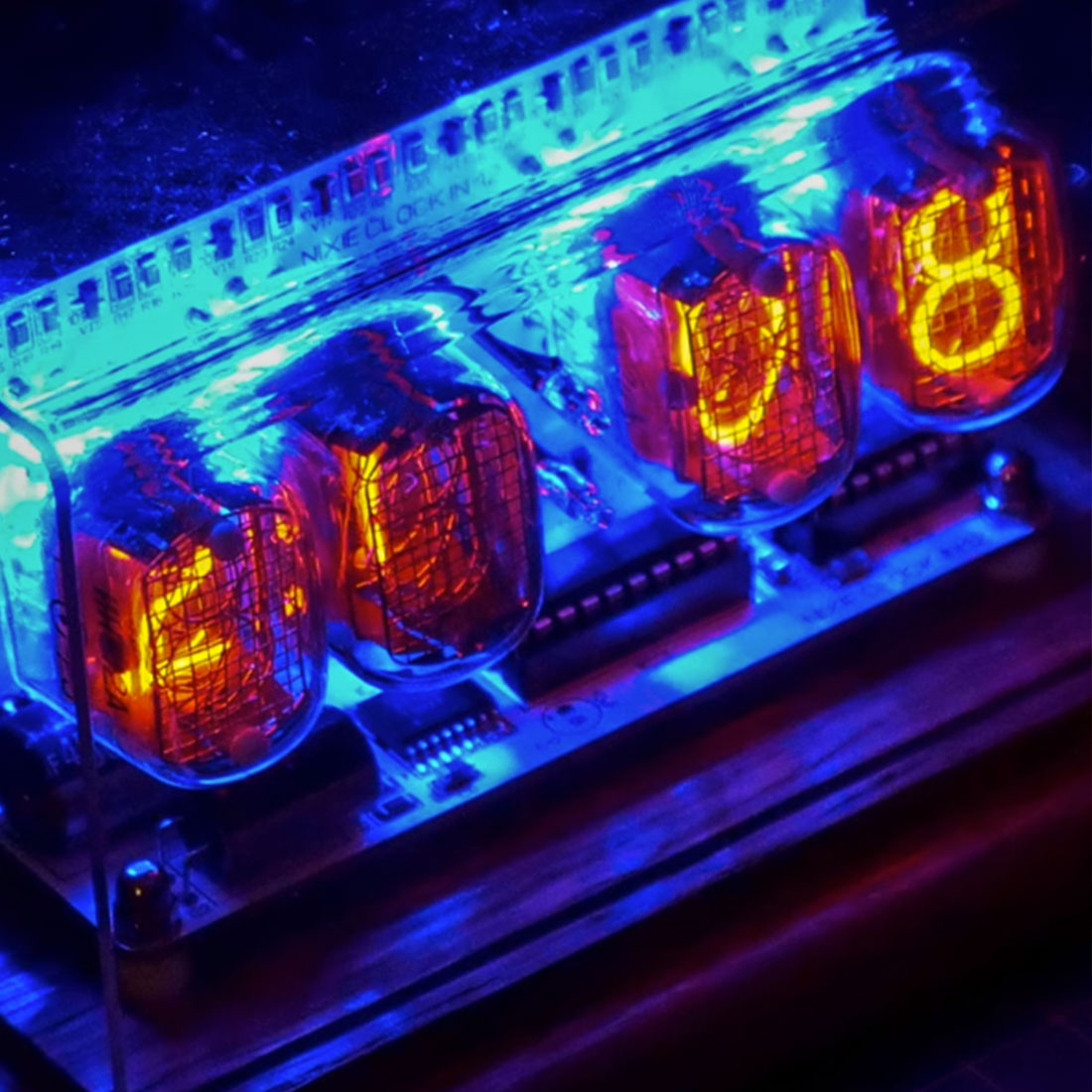 Nostalgic Nixie Tube Clock IN-12 Retro Electronic Clock - stirlingkit