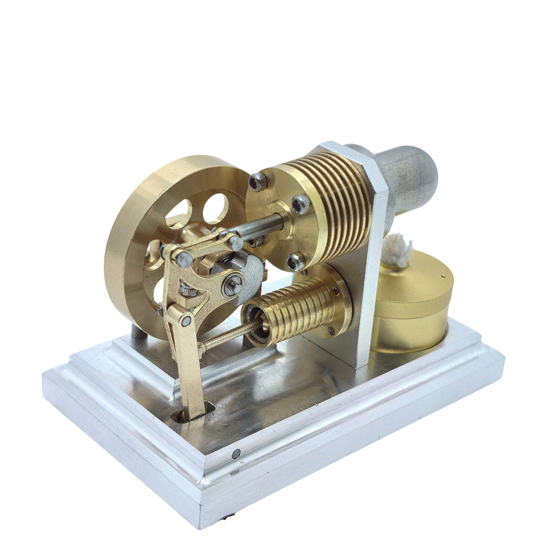 OKMO J06F α-Type Opposed Stirling Hot Air Engine Mini Pocket Size Engine Model STEM - stirlingkit