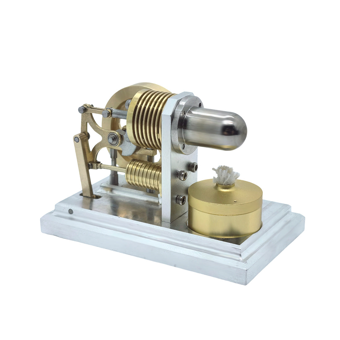 OKMO J06F α-Type Opposed Stirling Hot Air Engine Mini Pocket Size Engine Model STEM - stirlingkit