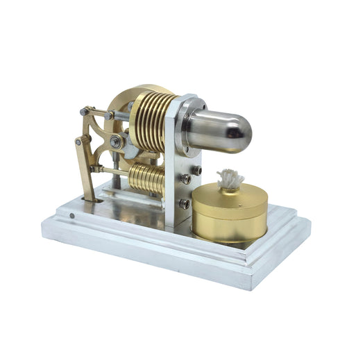 OKMO J06F α-Type Opposed Stirling Hot Air Engine Mini Pocket Size Engine Model STEM - stirlingkit