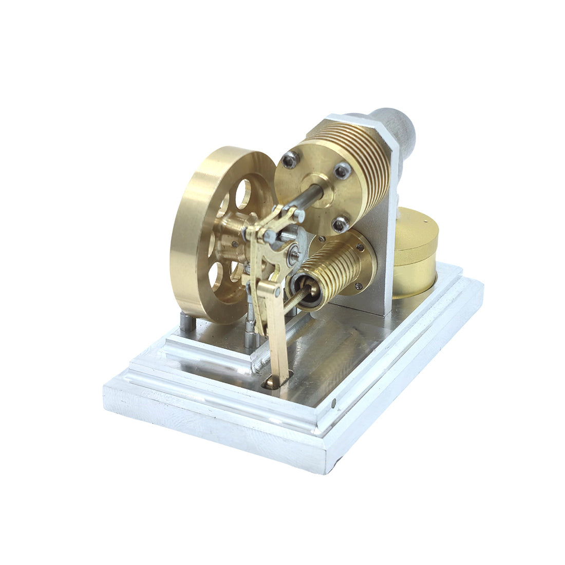 OKMO J06F α-Type Opposed Stirling Hot Air Engine Mini Pocket Size Engine Model STEM - stirlingkit