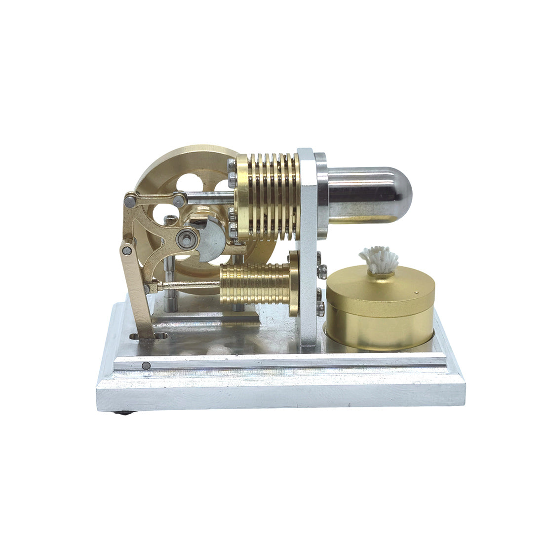 OKMO J06F α-Type Opposed Stirling Hot Air Engine Mini Pocket Size Engine Model STEM - stirlingkit