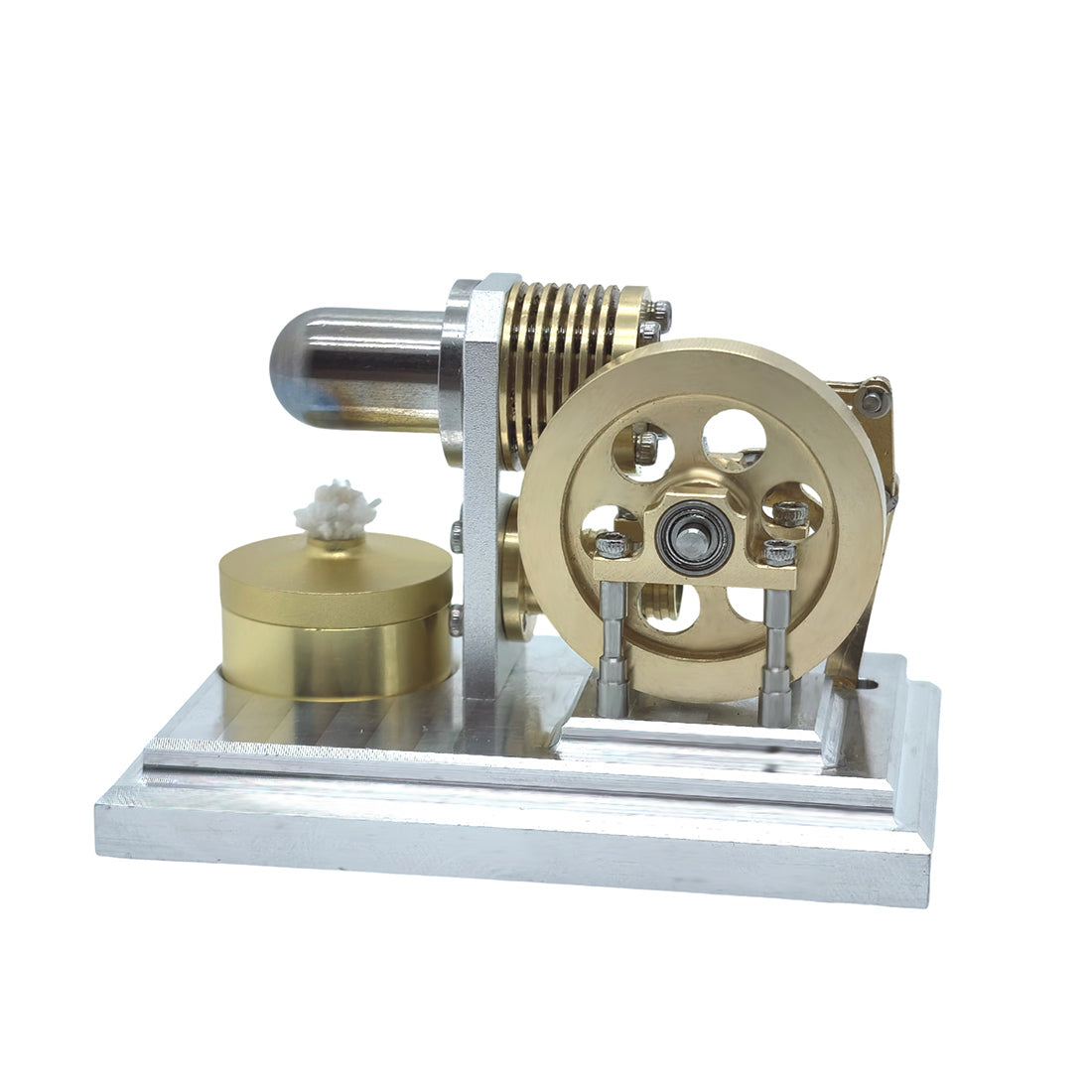 OKMO J06F α-Type Opposed Stirling Hot Air Engine Mini Pocket Size Engine Model STEM - stirlingkit